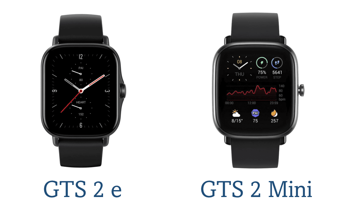 Compara Amazfit GTS 2 e & GTS 2 mini